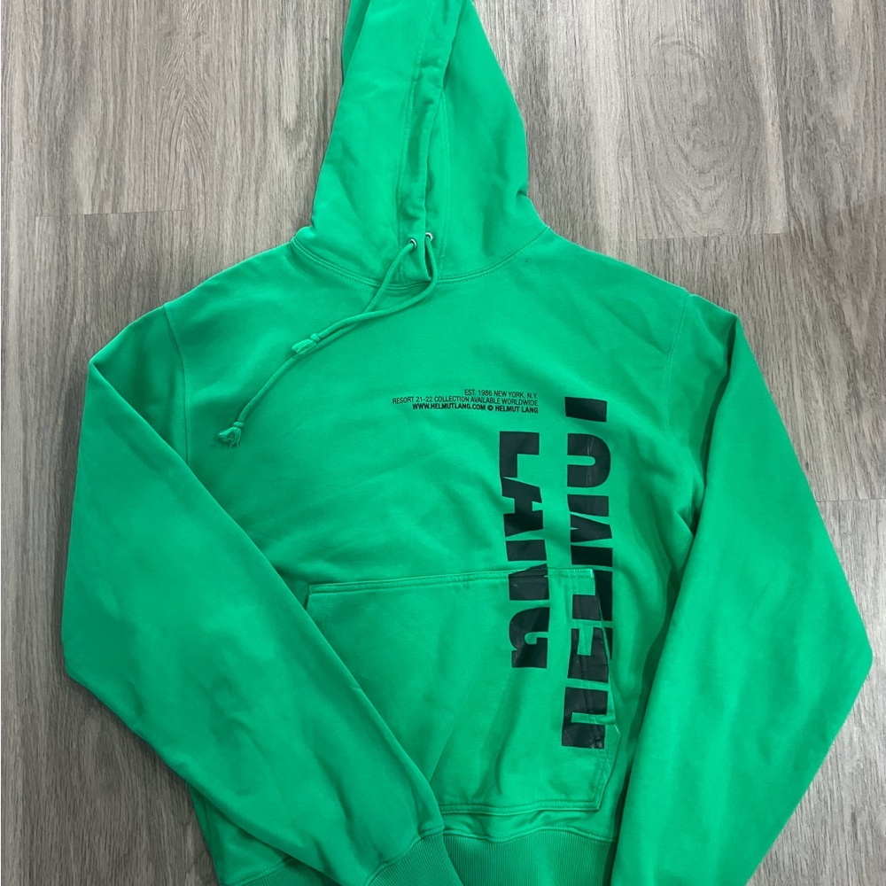 Helmut Lang Vibrant Green Hoodie